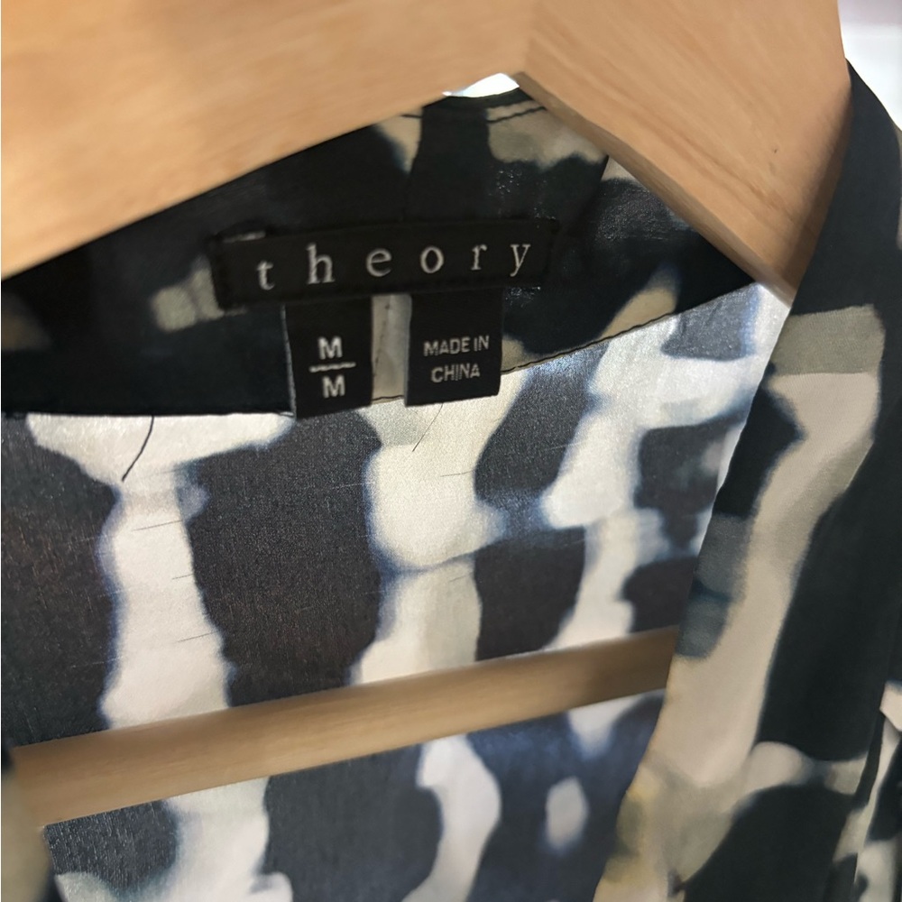 Theory Monochrome Patterned Top - image 2